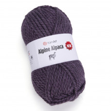 1451 Пряжа  Alpine Alpaca New 150гр-120м (чорничний). YarnArt