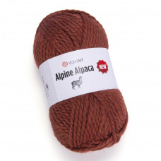 1452 Пряжа  Alpine Alpaca New 150гр-120м (молочний шоколад). YarnArt