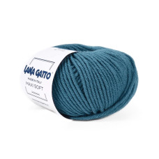 14527 Пряжа Lana Gatto Maxi Soft, 50г - 90м, морська хвиля, 100% меринос екстрафайн
