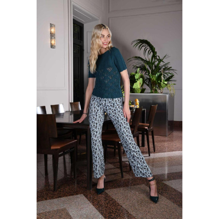 14527 Пряжа Lana Gatto Merinocot, 50г - 125м, морська хвиля, 53% мериносова вовна екстрафайн, 47% бавовна