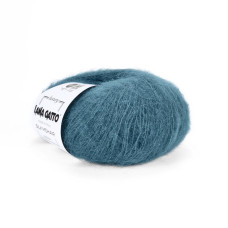 14527 Пряжа Lana Gatto Silk Mohair, 25г - 212м, морська хвиля, 75% супер кідмохер, 25% шовк