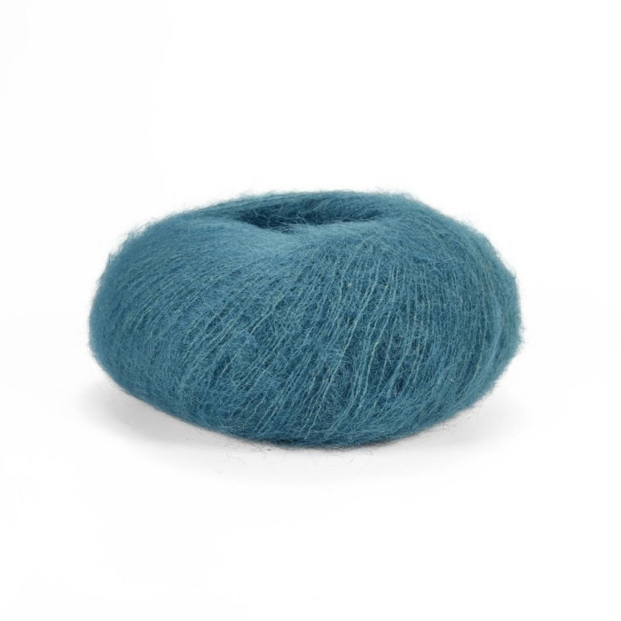 14527 Пряжа Lana Gatto Silk Mohair, 25г - 212м, морська хвиля, 75% супер кідмохер, 25% шовк