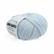 14534 Пряжа Lana Gatto Super Soft, 50г - 125м, небесний, 100% меринос екстрафайн