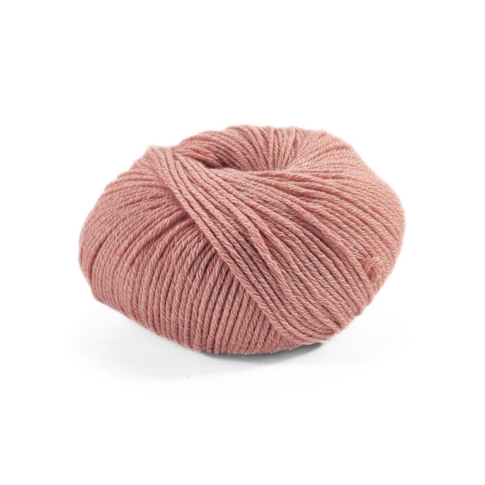 14568 Пряжа Lana Gatto Merinocot, 50г - 125м, чайна троянда, 53% мериносова вовна екстрафайн, 47% бавовна
