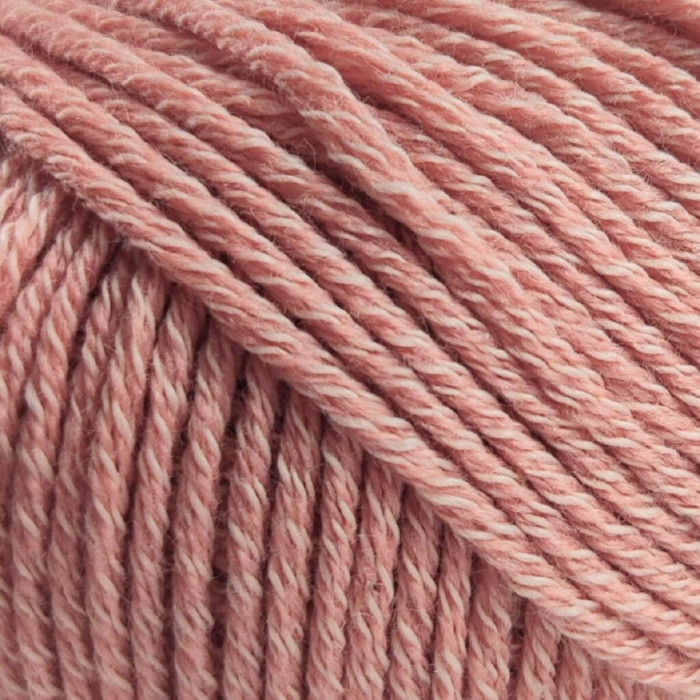 14568 Пряжа Lana Gatto Merinocot, 50г - 125м, чайна троянда, 53% мериносова вовна екстрафайн, 47% бавовна