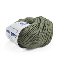 14569 Пряжа Lana Gatto Merinocot, 50г - 125м, мох, 53% мериносова вовна екстрафайн, 47% бавовна