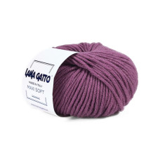 14594 Пряжа Lana Gatto Maxi Soft, 50г - 90м, фіолетовий, 100% меринос екстрафайн