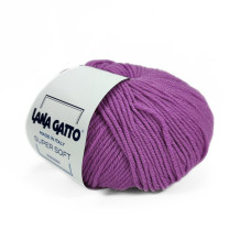 14597 Пряжа Lana Gatto Super Soft, 50г - 125м, бузковий, 100% меринос екстрафайн