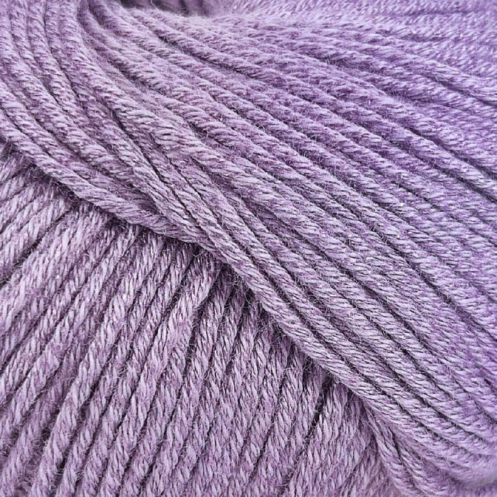 146 Пряжа Laines du Nord Baby Soft, 50г - 135м, темно-бузковий, 50% бавовна органічна, 50% cоєві волокна