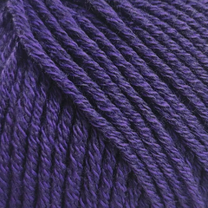 14600 Пряжа Lana Gatto Merinocot, 50г - 125м, фіолетовий, 53% мериносова вовна екстрафайн, 47% бавовна