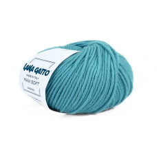 14607 Пряжа Lana Gatto Maxi Soft, 50г - 90м, бірюзовий, 100% меринос екстрафайн