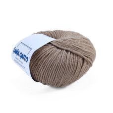 14630 Пряжа Lana Gatto Merinocot, 50г - 125м, пісок, 53% мериносова вовна екстрафайн, 47% бавовна