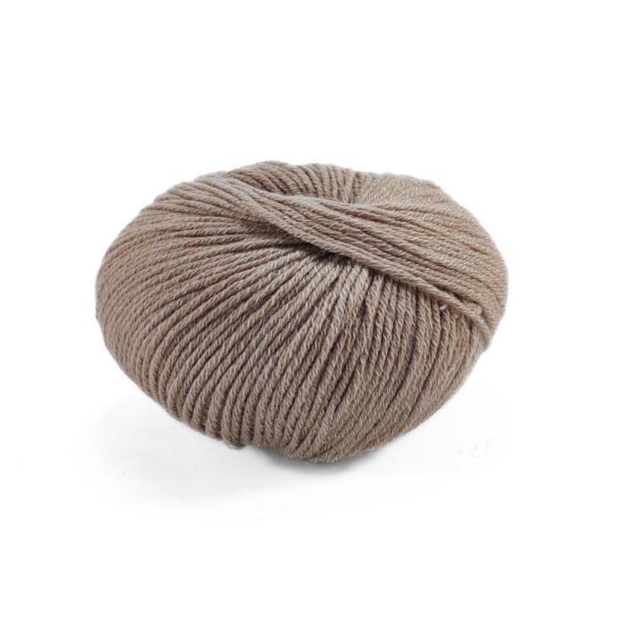 14630 Пряжа Lana Gatto Merinocot, 50г - 125м, пісок, 53% мериносова вовна екстрафайн, 47% бавовна