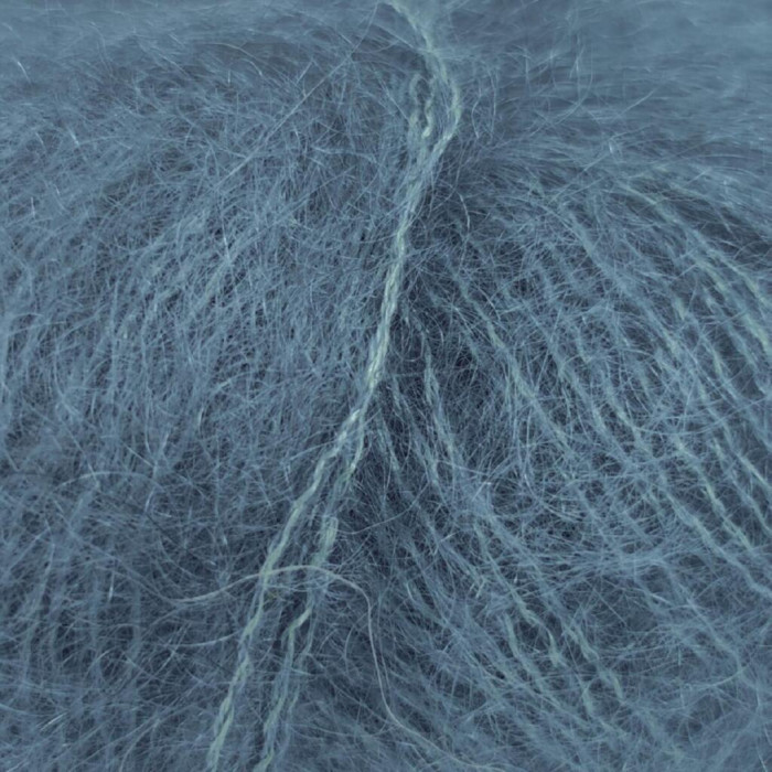 147 Пряжа Mondial Kid Seta, 25г - 210м, морська хвиля, 70% суперкід мохер, 30% шовк