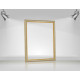 Багетна рамка 40х50 для картини за номерами багет: 022-S431 Срібло із золотом (Тільки рамка з кріпленням для полотна) EmojiFrame