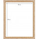 Багетна рамка дерев'яна 40х50 для картини за номерами багет: DL3202-08 Світле дерево із золотом (Тільки рамка з кріпленням для полотна) EmojiFrame