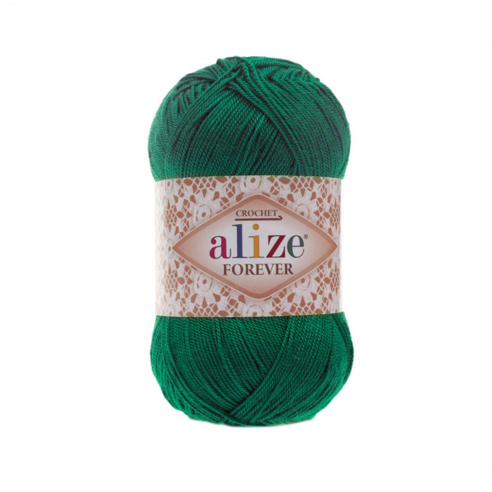 148 Пряжа Forever crochet 50гр - 300м (Темно-зелений) Alize