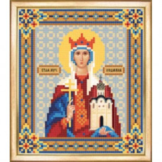 СБИ-022 Ікона Святої мученницы Людмили. Чарівна Мить. Схема на тканині для вишивання бісером