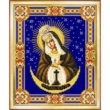 СБИ-027 Остробрамська Ікона Божа Матір. Чарівна Мить. Схема на тканині для вишивання бісером