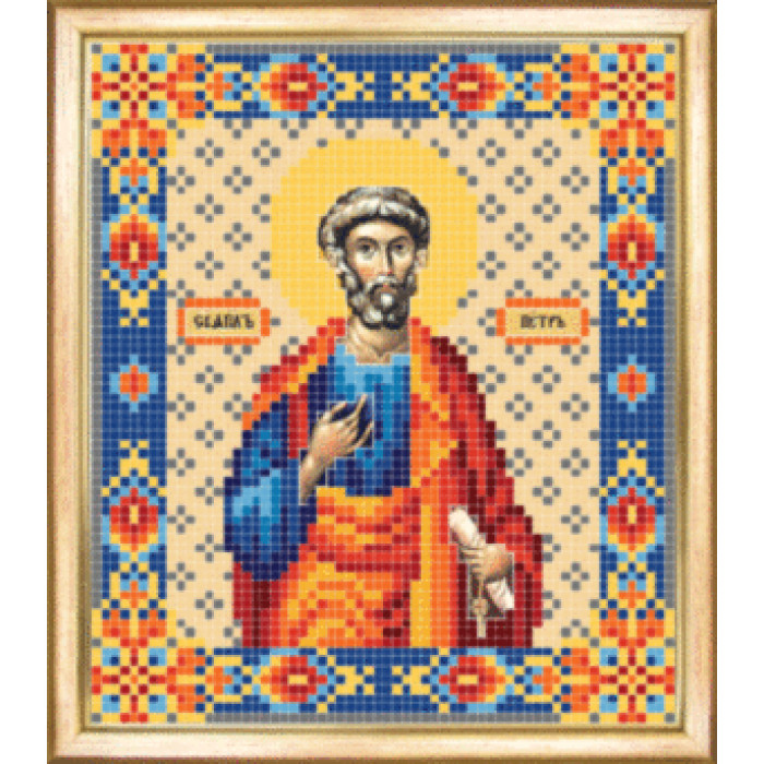 СБИ-045 Ікона Святого Петра. Чарівна Мить. Схема на тканині для вишивання бісером