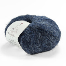 15 Пряжа Laines du Nord Alpaca Brushed, 50г - 115м, сіро-синій, 50% альпака, 35% вовна, 15% нейлон