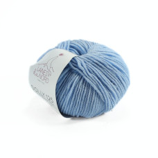 15 Пряжа Laines du Nord Dolly 125, 50г - 125м, блакитний, 100% вовна