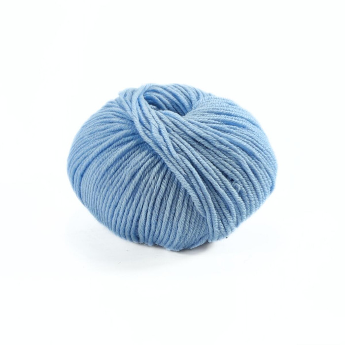 15 Пряжа Laines du Nord Dolly 125, 50г - 125м, блакитний, 100% вовна