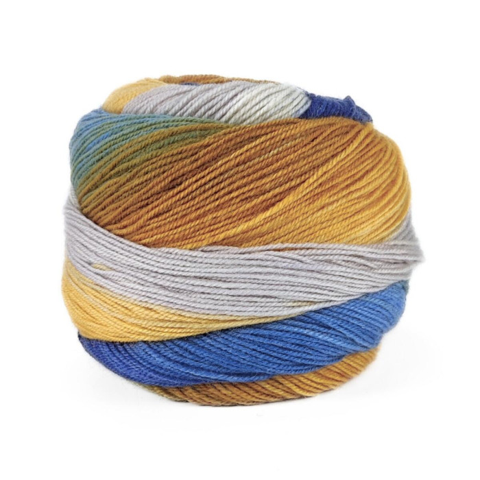 15 Пряжа Laines du Nord Harmonious Sock, 100г - 420м, різнокольоровий, 75% вовна, 25% нейлон