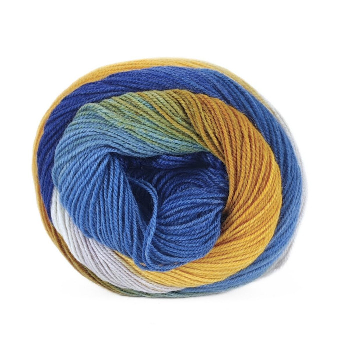 15 Пряжа Laines du Nord Harmonious Sock, 100г - 420м, різнокольоровий, 75% вовна, 25% нейлон