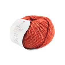 15 Пряжа Laines du Nord Silky Wool, 50г - 100м, теракотовий, 80% вовна, 20% шовк