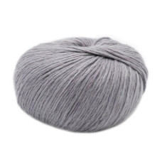 15 Пряжа Laines du Nord Soft Lino, 50г - 135м, сірий, 80% льон, 20% бавовна