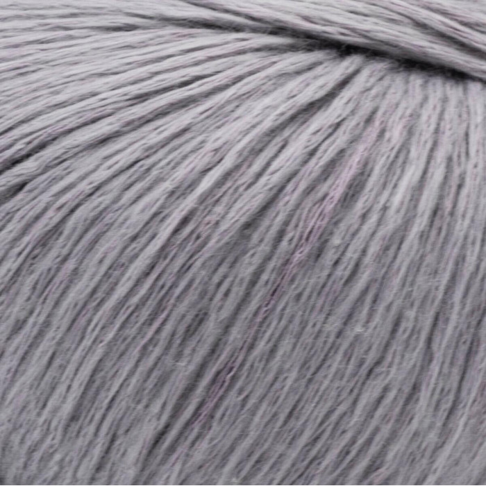 15 Пряжа Laines du Nord Soft Lino, 50г - 135м, сірий, 80% льон, 20% бавовна