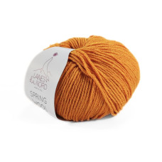15 Пряжа Laines du Nord Spring Wool, 50г - 140м, помаранчевий, 50% вовна, 50% бавовна