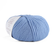 15 Шкарпеткова Пряжа Laines du Nord Unisock 6 PLY, 100г - 400м, блакитний, 75% вовна, 25% нейлон