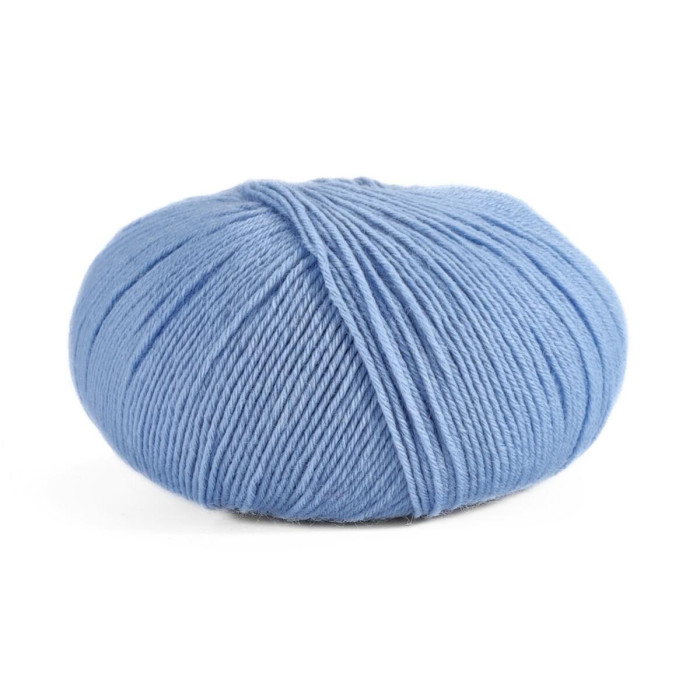 15 Шкарпеткова Пряжа Laines du Nord Unisock 6 PLY, 100г - 400м, блакитний, 75% вовна, 25% нейлон