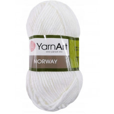 150 Пряжа Norway 100гр - 105м (Білий) YarnArt