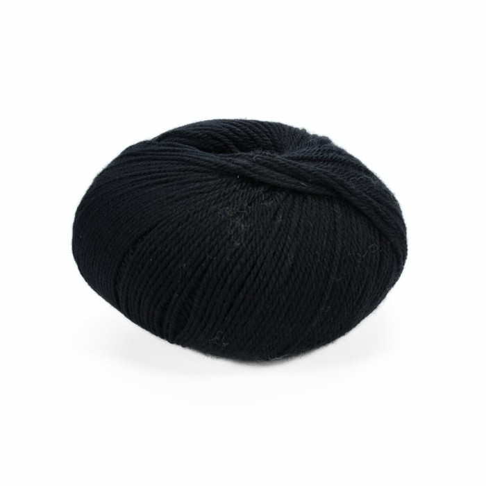 1500 Пряжа Lana Gatto Vip, 50г - 200м, чорний, 80% вовна меринос екстрафайн, 20% кашемір