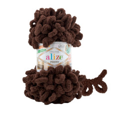 16 Пряжа Puffy 100гр - 9,2 м (iшоколадний) Alize