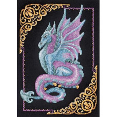 157-0010 Janlynn Набір для вишивки рахунковим хрестиком - Міфічний дракон 28x38 см, Aida 14