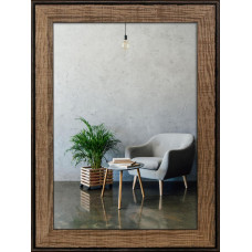 Фоторамка дерев'яна 21х30 (А4) багет: DL3302-05 Горіх (з антибліковим склом 2мм, двп) EmojiFrame