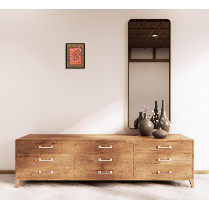 Фоторамка дерев'яна 10х15 багет: DL3302-05 Горіх (з антибліковим склом 2мм, двп) EmojiFrame