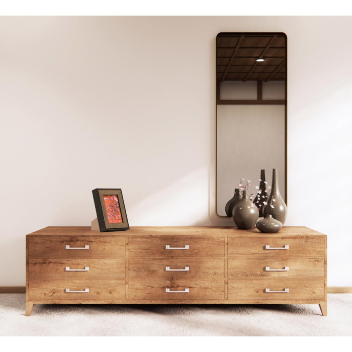 Рамка для фото дерев'яна 10х15 багет: DL3302-05 Горіх (з глянцевим склом 1-1.5мм, двп з ніжкою) EmojiFrame