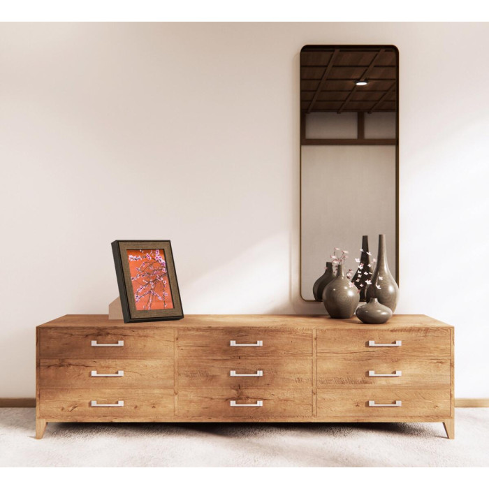 Фоторамка дерев'яна 15х20 багет: DL3302-05 Горіх (з антибліковим склом 2мм, двп з ніжкою) EmojiFrame