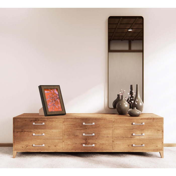 Фоторамка дерев'яна 15х21 (А5) багет: DL3302-05 Горіх (з антибліковим склом 2мм, двп з ніжкою) EmojiFrame