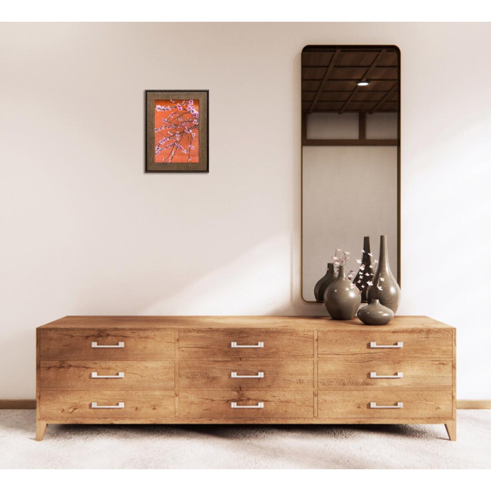 Фоторамка дерев'яна 15х21 (А5) багет: DL3302-05 Горіх (з глянцевим прозорим пластиком 0.8мм, двп) EmojiFrame