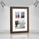 Фоторамка дерев'яна 30х40 під фото 20х30 багет: DL3302-05 Горіх (з глянцевим склом 1-1.5мм, двп, паспарту) EmojiFrame