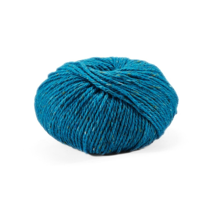 16 Пряжа Laines du Nord Aran Tweed, 50г - 90м, блакитний, 30% альпака файн, 50% вовна, 20% віскоза