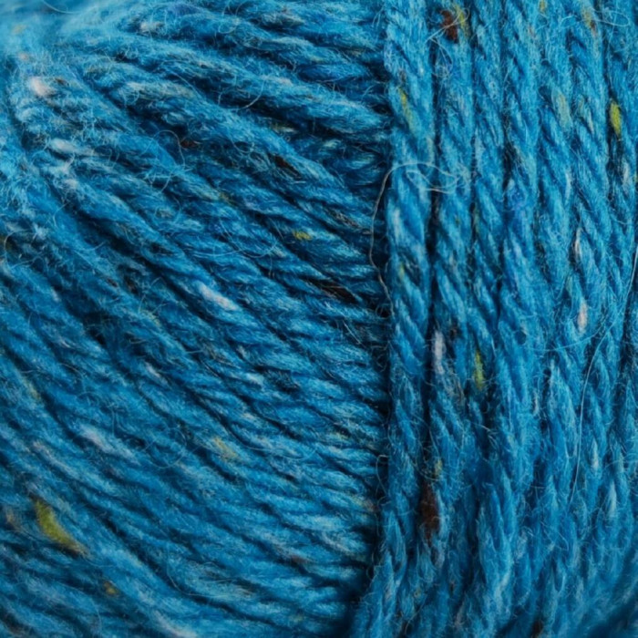 16 Пряжа Laines du Nord Aran Tweed, 50г - 90м, блакитний, 30% альпака файн, 50% вовна, 20% віскоза