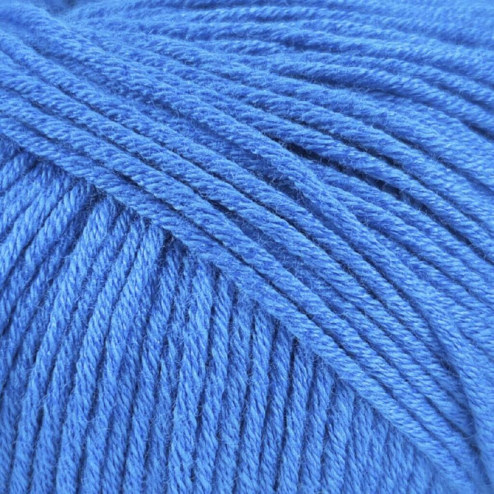 16 Пряжа Laines du Nord Baby Soft, 50г - 135м, темно-блакитний, 50% бавовна органічна, 50% cоєві волокна