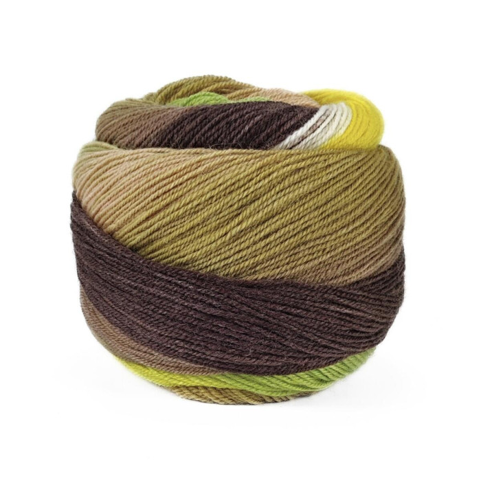 16 Пряжа Laines du Nord Harmonious Sock, 100г - 420м, різнокольоровий, 75% вовна, 25% нейлон